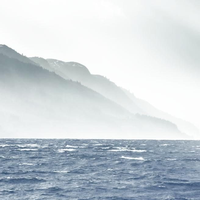 Wind-whipped water on Loch Ness