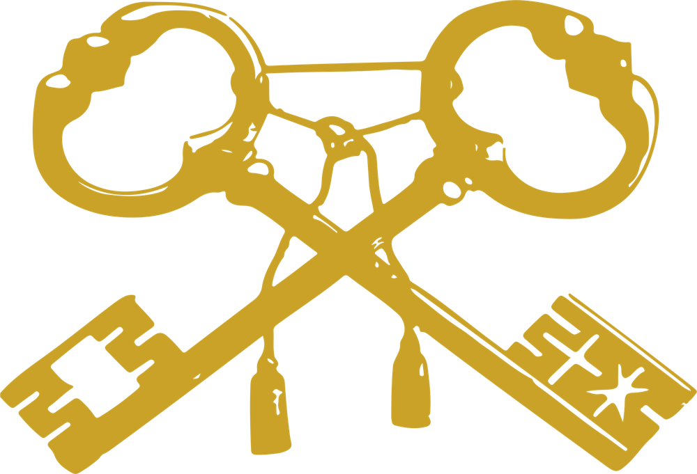 The Dalmahoy crossed keys emblem